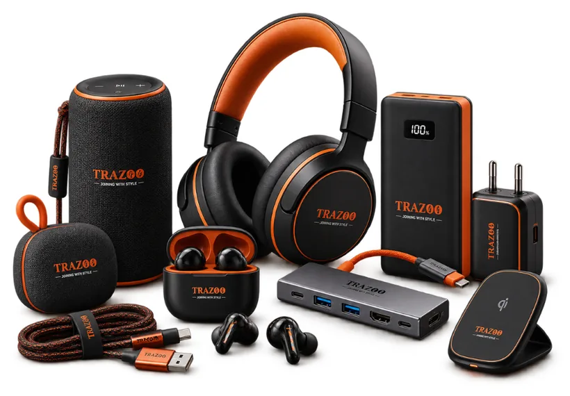Tech & Accessories — branded Trazoo range